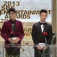 2013SBS演艺大赏池石镇,姜gary颁奖CUT